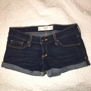 Abercrombie & Fitch Dark Wash Denim Shorts